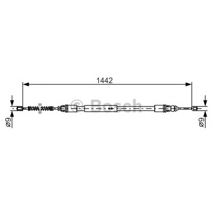 Photo Cable, parking brake BOSCH 1987477442