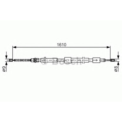 Foto Cable de accionamiento, freno de estacionamiento BOSCH 1987477446