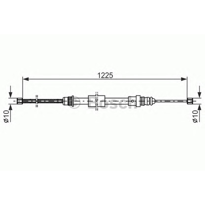 Foto Cavo comando, Freno stazionamento BOSCH 1987477461