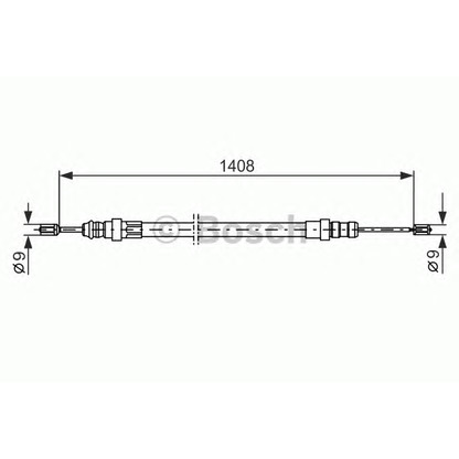 Foto Cable de accionamiento, freno de estacionamiento BOSCH 1987477488