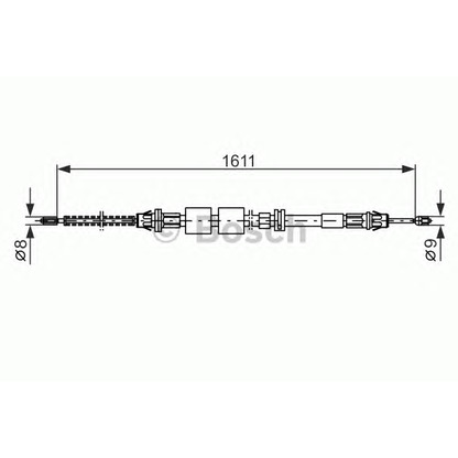 Foto Cable de accionamiento, freno de estacionamiento BOSCH 1987477521