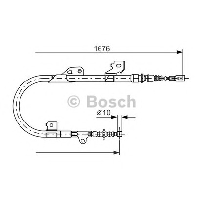 Photo Cable, parking brake BOSCH 1987477538