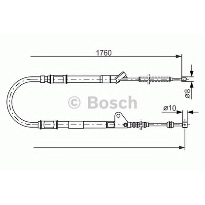 Foto Cable de accionamiento, freno de estacionamiento BOSCH 1987477541