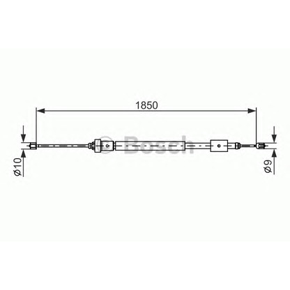 Foto Cable de accionamiento, freno de estacionamiento BOSCH 1987477595