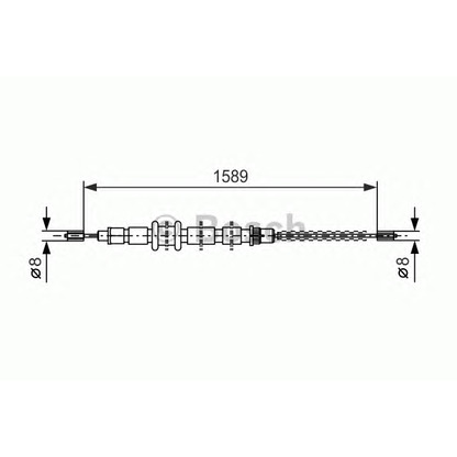 Foto Cable de accionamiento, freno de estacionamiento BOSCH 1987477620