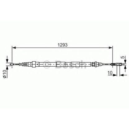 Foto Cavo comando, Freno stazionamento BOSCH 1987477630