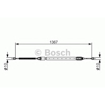 Photo Cable, parking brake BOSCH 1987477640