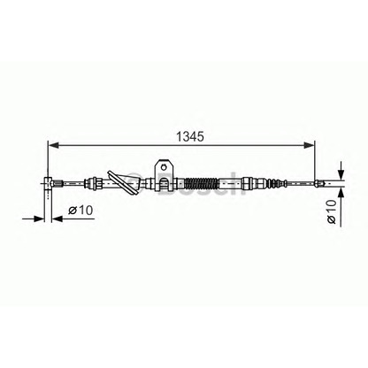 Photo Cable, parking brake BOSCH 1987477657