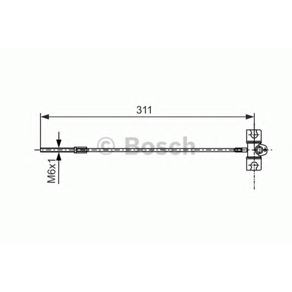 Foto Cable de accionamiento, freno de estacionamiento BOSCH 1987477658