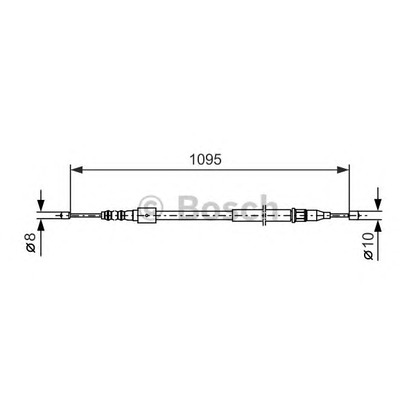 Foto Cable de accionamiento, freno de estacionamiento BOSCH 1987477660