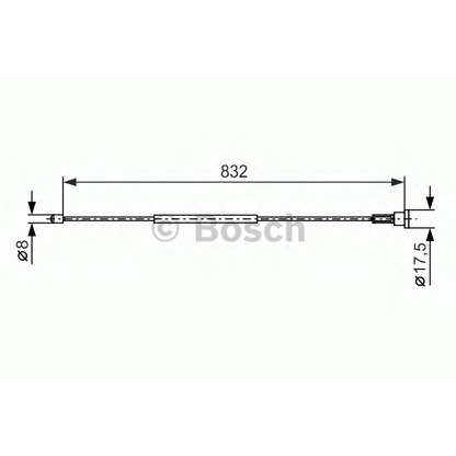 Foto Cavo comando, Freno stazionamento BOSCH 1987477661