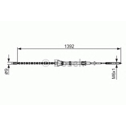 Foto Cavo comando, Freno stazionamento BOSCH 1987477680