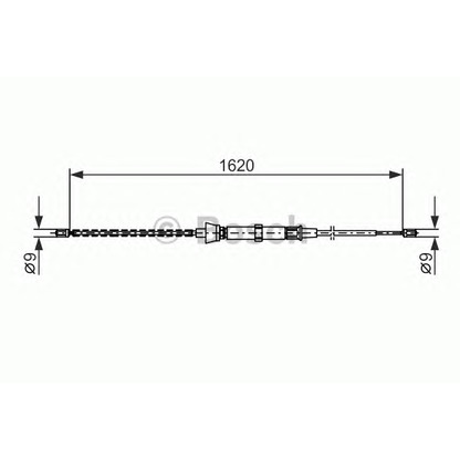 Foto Cable de accionamiento, freno de estacionamiento BOSCH 1987477684