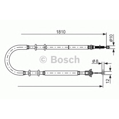 Foto Cavo comando, Freno stazionamento BOSCH 1987477723