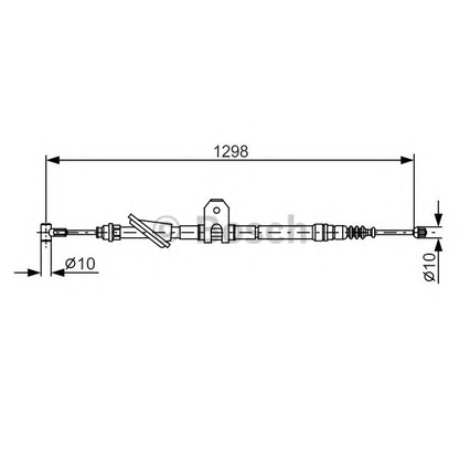 Foto Cable de accionamiento, freno de estacionamiento BOSCH 1987477726