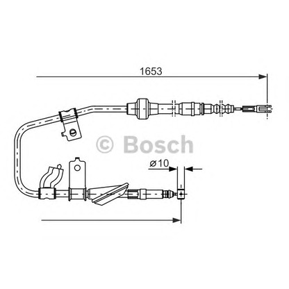 Photo Cable, parking brake BOSCH 1987477738