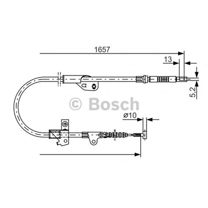 Foto Cavo comando, Freno stazionamento BOSCH 1987477753