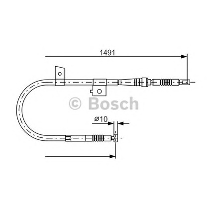 Foto Cavo comando, Freno stazionamento BOSCH 1987477754