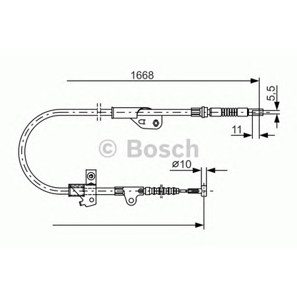 Photo Cable, parking brake BOSCH 1987477755