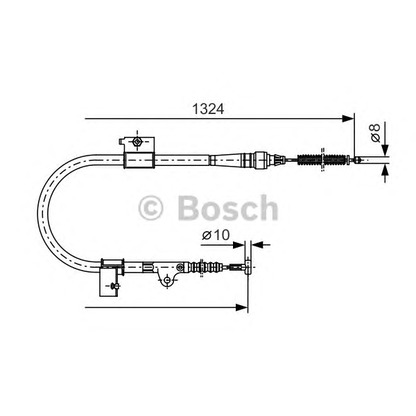 Foto Cable de accionamiento, freno de estacionamiento BOSCH 1987477756