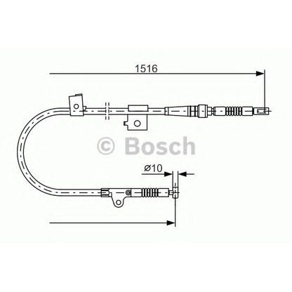 Photo Cable, parking brake BOSCH 1987477759