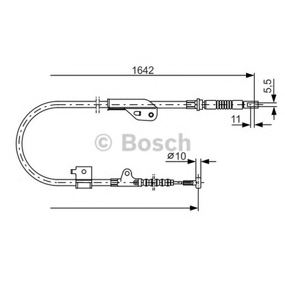 Foto Cable de accionamiento, freno de estacionamiento BOSCH 1987477760