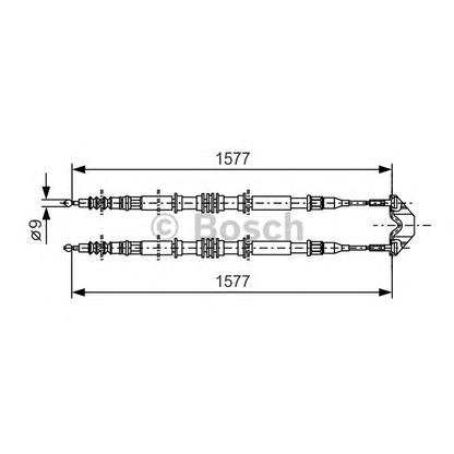 Photo Cable, parking brake BOSCH 1987477767