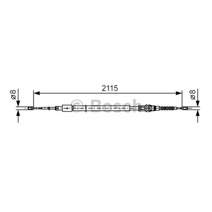 Photo Cable, parking brake BOSCH 1987477775