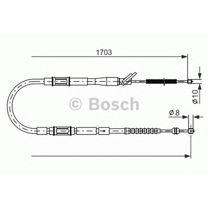 Foto Cable de accionamiento, freno de estacionamiento BOSCH 1987477796