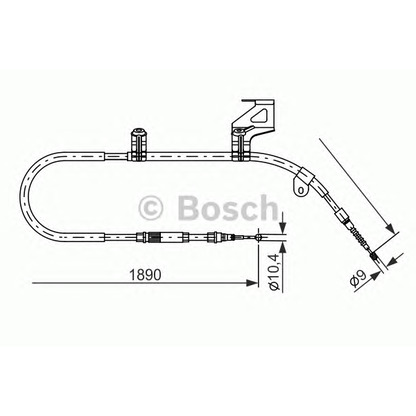 Foto Seilzug, Feststellbremse BOSCH 1987477804