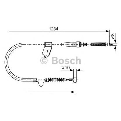 Foto Cable de accionamiento, freno de estacionamiento BOSCH 1987477816