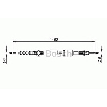 Foto Cable de accionamiento, freno de estacionamiento BOSCH 1987477836