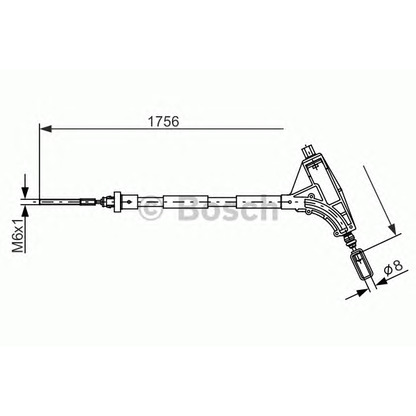 Photo Cable, parking brake BOSCH 1987477870