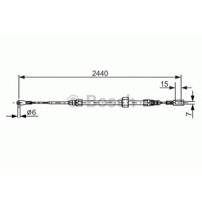 Foto Cavo comando, Freno stazionamento BOSCH 1987477880