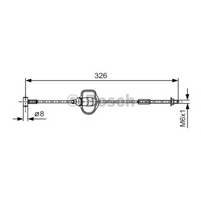 Photo Cable, parking brake BOSCH 1987477929