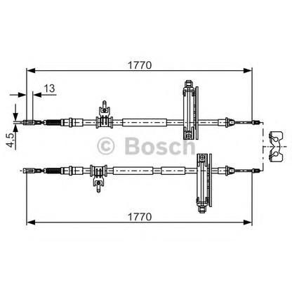 Photo Cable, parking brake BOSCH 1987477931