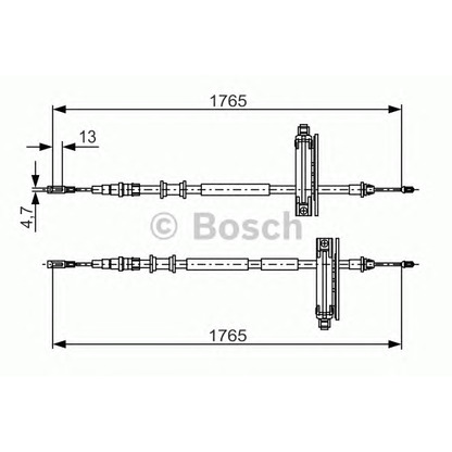 Foto Cable de accionamiento, freno de estacionamiento BOSCH 1987477933