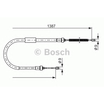 Foto Cavo comando, Freno stazionamento BOSCH 1987477940