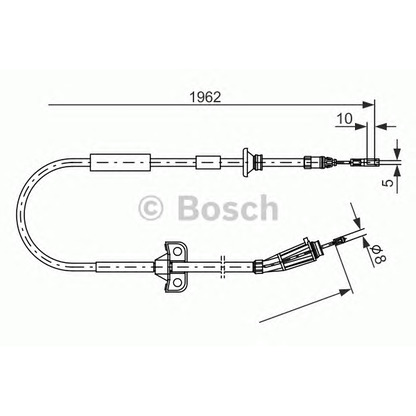 Photo Cable, parking brake BOSCH 1987477941