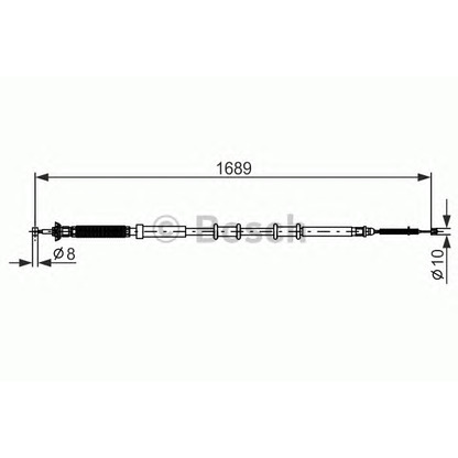 Foto Cable de accionamiento, freno de estacionamiento BOSCH 1987477975