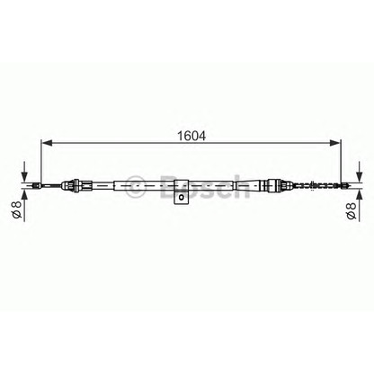 Foto Cable de accionamiento, freno de estacionamiento BOSCH 1987477980