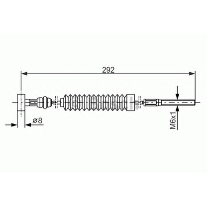 Foto Cable de accionamiento, freno de estacionamiento BOSCH 1987477983