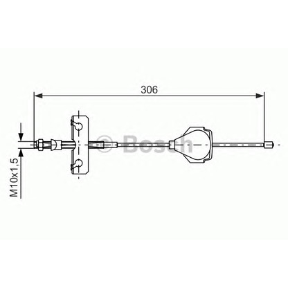 Foto Cable de accionamiento, freno de estacionamiento BOSCH 1987477990