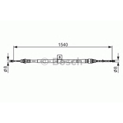 Foto Cavo comando, Freno stazionamento BOSCH 1987477992