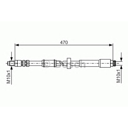 Фото Тормозной шланг BOSCH 1987481004