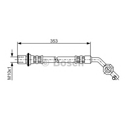 Фото Тормозной шланг BOSCH 1987481036