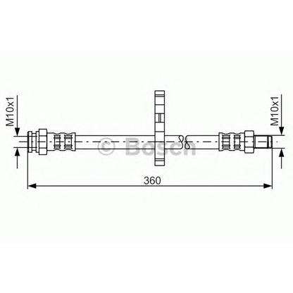 Фото Тормозной шланг BOSCH 1987481061