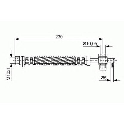 Фото Тормозной шланг BOSCH 1987481120