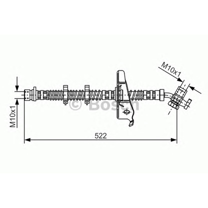 Фото Тормозной шланг BOSCH 1987481125