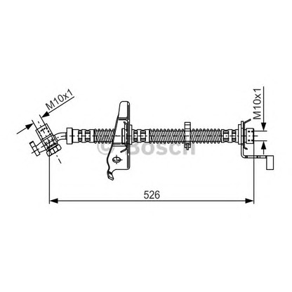 Zdjęcie Przewód hamulcowy elastyczny BOSCH 1987481126
